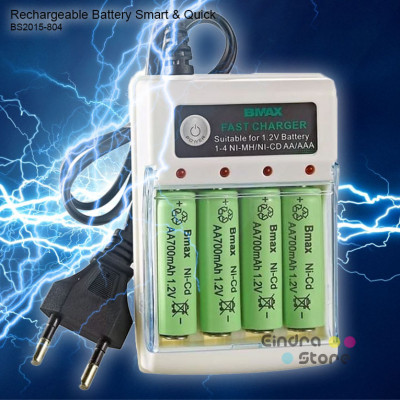Rechargeable Battery Smart & Quick : BS2015-804
